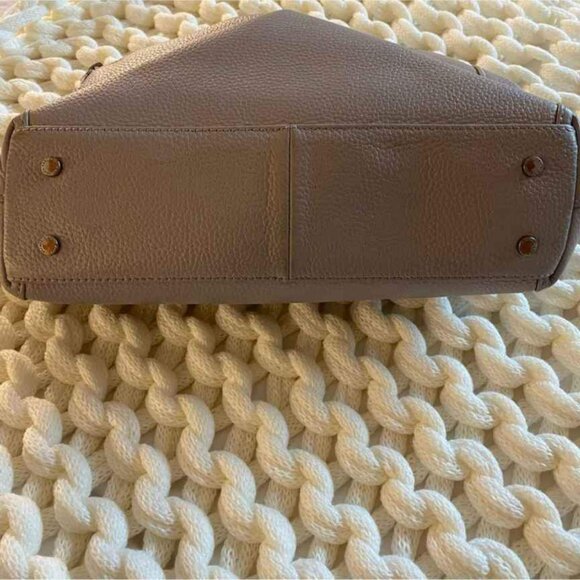 KARL LAGERFELD MAKE OFFER!!! Paris Bouquet Triple Entry Leather Tote Storm Cloud - Picture 8 of 10